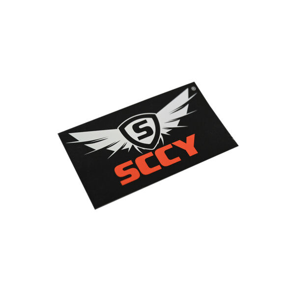 SCCY Wing Logo Sticker - 2" x 3.5"