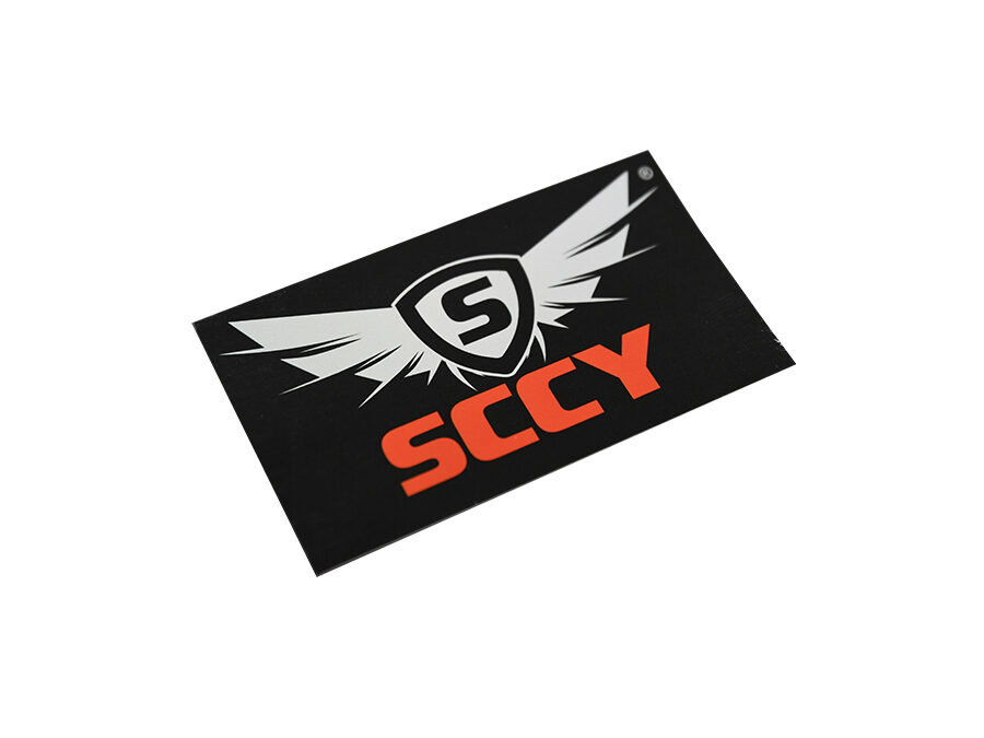 SCCY Wing Logo Sticker - 2" x 3.5"