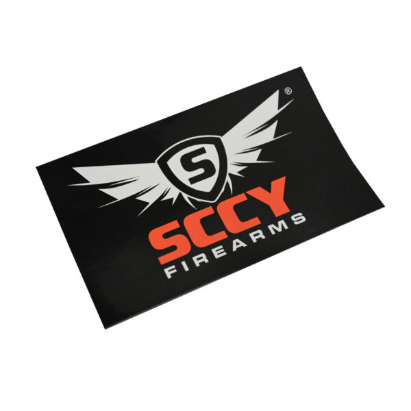 SCCY Firearms Wing Logo Sticker - 3.5" x 6"